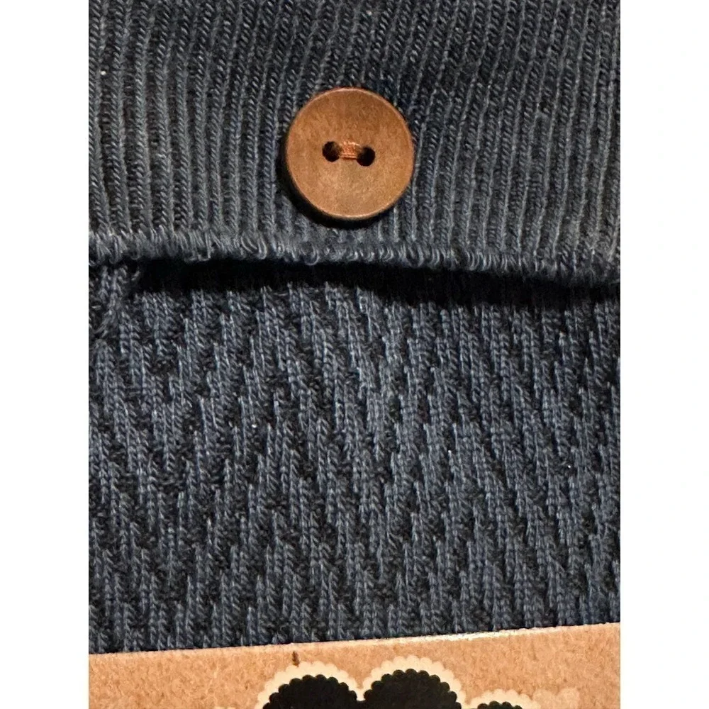 Britts Knits Pine Creek Boot Socks with NWT Buttons Navy Blue